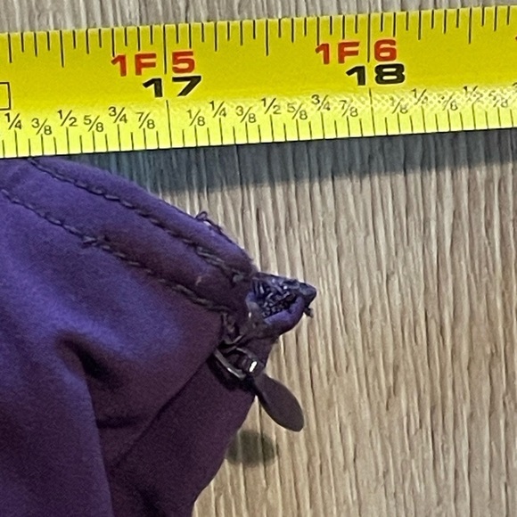 Athleta Women’s Midi Dress Size 14 Purple Spandex Stretch Voyager Day Halter - Picture 12 of 16